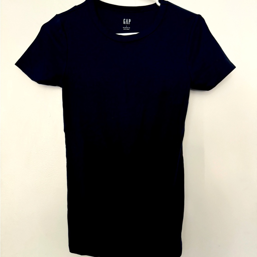 Dark navy cotton stretch top